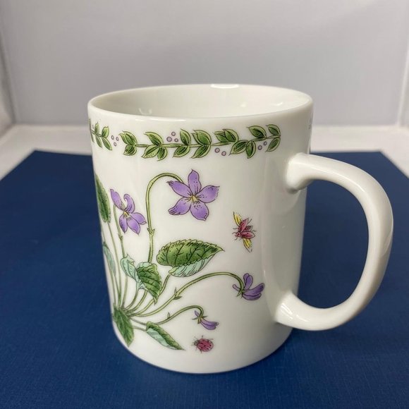 Purple Clematis Vines, Butterfly And Ladybug Mug - Picture 3 of 11